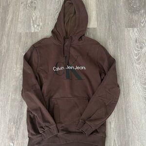 Calvin Klein Men's Dark Brown Hoodie